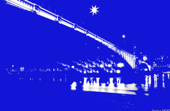 Œuvre contemporaine nommée « Dessous de pont (Lyon) », Réalisée par DOMINIQUE COLON