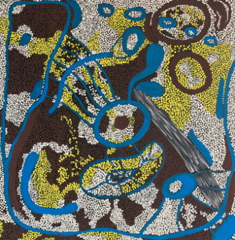 Œuvre contemporaine nommée « Blue River », Réalisée par SHAMANDRA