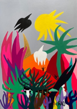 Œuvre contemporaine nommée « ALEGRIA », Réalisée par KLAO