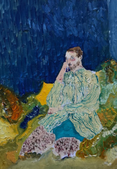Œuvre contemporaine nommée « Autoportraits assis », Réalisée par PASTOR-BOINAY
