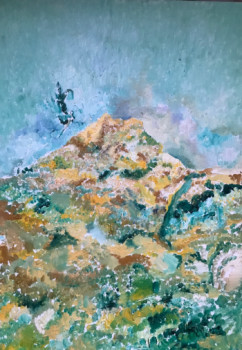Œuvre contemporaine nommée « Montagne Sainte-Victoire », Réalisée par PASTOR-BOINAY