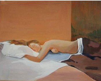 Œuvre contemporaine nommée « La dormeuse », Réalisée par CLAIRE LEWIS