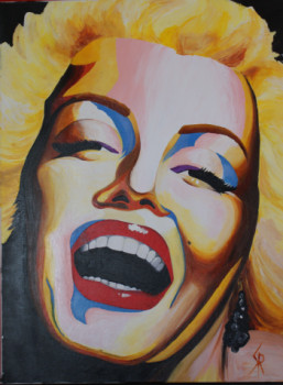 Œuvre contemporaine nommée « Marilyn », Réalisée par SANPIER