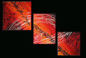 Œuvre contemporaine nommée « Abstraction de lave », Réalisée par OLIVIER BRAUN