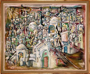 Œuvre contemporaine nommée « LA CASBAH D’ALGER - EL BAHDJA », Réalisée par A.LALMI
