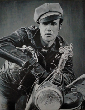 Œuvre contemporaine nommée « Marlon Brando 1953 », Réalisée par RICHY WAM K