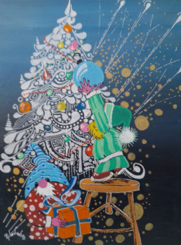 Œuvre contemporaine nommée « Mon beau sapin », Réalisée par PHILOVADES