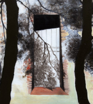 Œuvre contemporaine nommée « Porte blanche », Réalisée par LEPORIARTSTUDIO