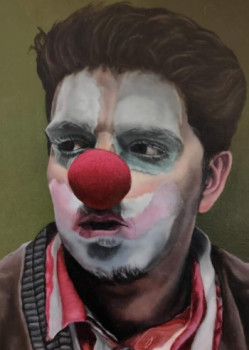 Œuvre contemporaine nommée « Le clown triste », Réalisée par BLANCHARD