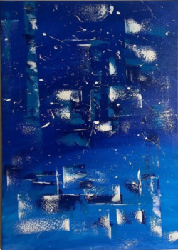 Œuvre contemporaine nommée « Blue Love », Réalisée par GIGI