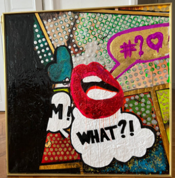 Œuvre contemporaine nommée « What u kiss », Réalisée par POPARTKUSTOM