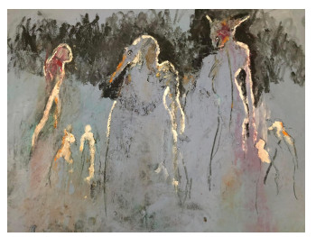 Œuvre contemporaine nommée « La nuit », Réalisée par THIERRY FRANCE PEY