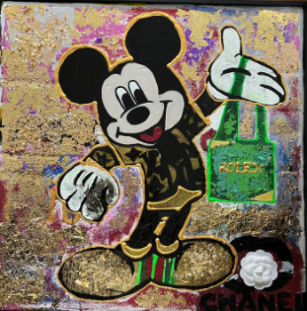Œuvre contemporaine nommée « Mickey & Shop », Réalisée par POPARTKUSTOM