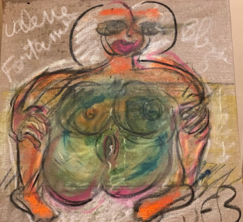 Œuvre contemporaine nommée « La pisseuse », Réalisée par VFB VALéRIE FONTANIER BELZA