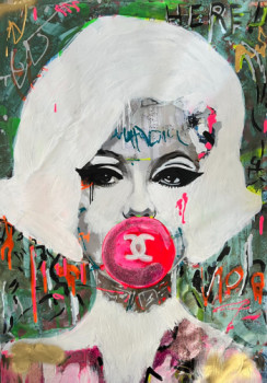 Œuvre contemporaine nommée « Marilyn Monroe &  Glamour », Réalisée par POPARTKUSTOM