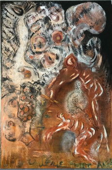 Œuvre contemporaine nommée « "La terre" partie du quadryptique représentant "Le voyage" de Charles Baudelaire », Réalisée par VFB VALéRIE FONTANIER BELZA