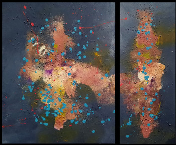 Œuvre contemporaine nommée « Nebuleuses », Réalisée par THEB