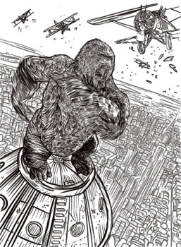 Œuvre contemporaine nommée « King Kong », Réalisée par ERIC ERIC