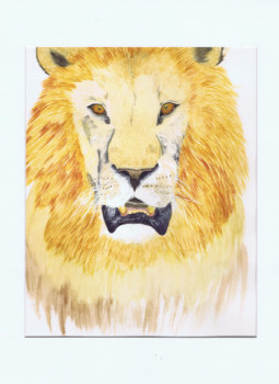 Œuvre contemporaine nommée « Le roi enchantée - Lion », Réalisée par MIHA
