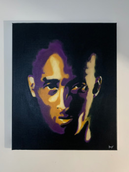 Œuvre contemporaine nommée « Portrait Kobe Bryant 1 », Réalisée par VYDARTISTE