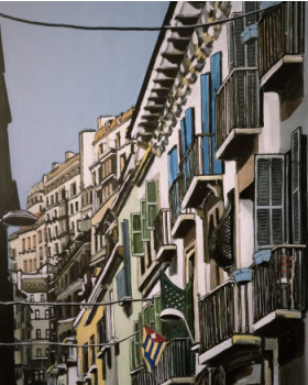 Œuvre contemporaine nommée « En bas de la rue », Réalisée par PHILIPPE BORDESSOULLES