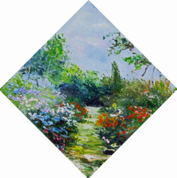 Œuvre contemporaine nommée « La parc floral de Boutiguéry à Gouesnach », Réalisée par MICHEL HAMELIN
