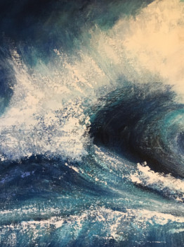 Œuvre contemporaine nommée « Ciaran, le creux de la vague », Réalisée par ANNE VIGNAU