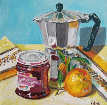 Œuvre contemporaine nommée « Cafetière italienne », Réalisée par LAYAL DALALE