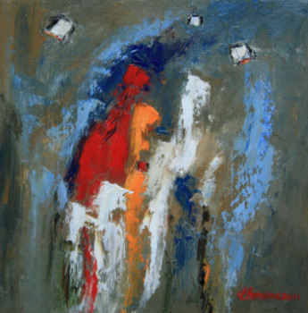 Œuvre contemporaine nommée « Abstrait N° 1248 », Réalisée par JEAN-FRANçOIS CLEMENCEAU