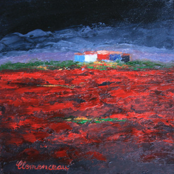 Œuvre contemporaine nommée « Marais rouge », Réalisée par JEAN-FRANçOIS CLEMENCEAU