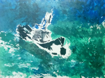 Œuvre contemporaine nommée « Naïveté navire », Réalisée par XIORCALED