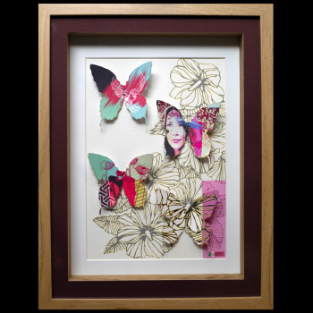 Œuvre contemporaine nommée « Collection papillon 2 », Réalisée par LEGRAND THIERRY ZIIART