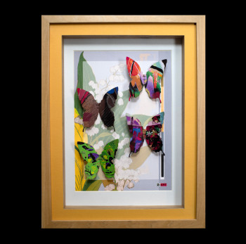 Œuvre contemporaine nommée « Collection Papillon Ziiart 9 », Réalisée par LEGRAND THIERRY ZIIART