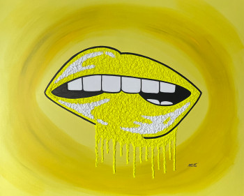 Œuvre contemporaine nommée « Plaisir et Gourmandise " the sun in the smile" », Réalisée par ROSE MARY VALLAS