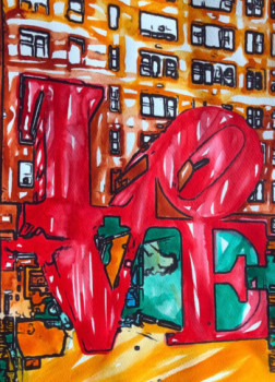 Œuvre contemporaine nommée « New York City 7 », Réalisée par ERIC ERIC