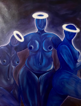Œuvre contemporaine nommée « La Sainte Trinité », Réalisée par MARICIA