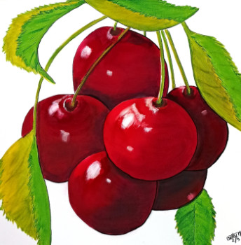 Œuvre contemporaine nommée « Le temps des cerises », Réalisée par BETTY-M