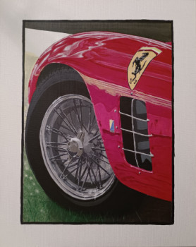 Œuvre contemporaine nommée « Scuderia Ferrari », Réalisée par ART&MOTEURS