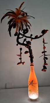 Œuvre contemporaine nommée « BOUTEILLE DE RHUM PETILLANT « APPOLINAIRE » », Réalisée par AKKART-DECOBOIS