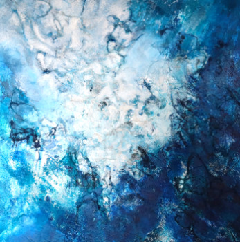 Œuvre contemporaine nommée « Explosión bleue », Réalisée par CéCILE SCHEERENS