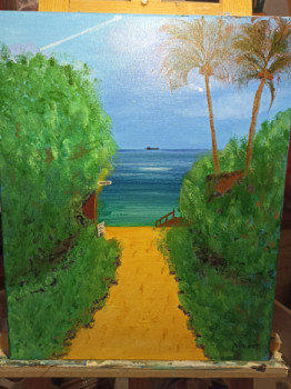 Œuvre contemporaine nommée « Au bout du chemin », Réalisée par VAL'ART