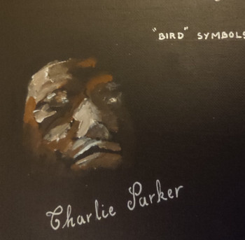 Œuvre contemporaine nommée « Charlie Parker Bird symbols », Réalisée par MARIE-LAURE TOURNIER