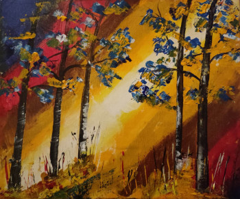 Œuvre contemporaine nommée « La forêt », Réalisée par MARIE-LAURE TOURNIER