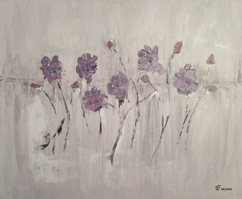 Œuvre contemporaine nommée « {"fr":"Les fleurs mauves","en":"Les fleurs mauves"} », Réalisée par MARIE-LAURE TOURNIER