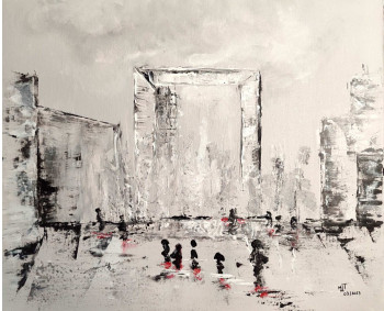 Œuvre contemporaine nommée « La Grande Arche Paris la Défense », Réalisée par MARIE-LAURE TOURNIER