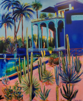 Œuvre contemporaine nommée « Majorelle - Le Jardin », Réalisée par CLICKART+