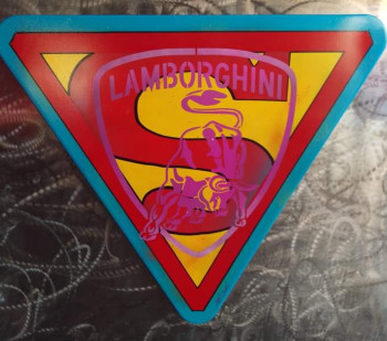 Œuvre contemporaine nommée « Lamborghini Superman », Réalisée par JRM ART34