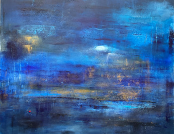 Œuvre contemporaine nommée « La terre est bleu II », Réalisée par BARTH MROZ