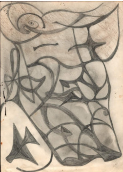 Œuvre contemporaine nommée « Crayon 5242 », Réalisée par OLIVIER LECUYER