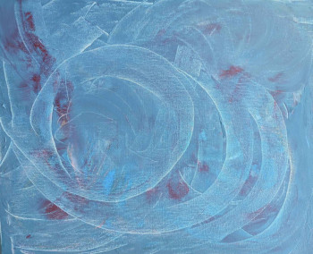 Œuvre contemporaine nommée « Simplement blue », Réalisée par MARIE-LAURE TOURNIER